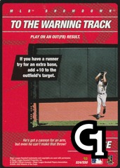 To the Warning Track